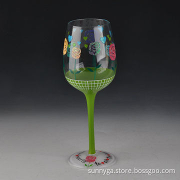 New Arrival Hand Paint Wine Glass